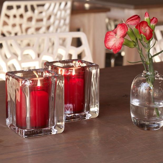 40er Tray Bolsius Refill Nachfüller Kerzen Acryl Cup 42x55mm Relight Nachfüll-Lichte - Rot