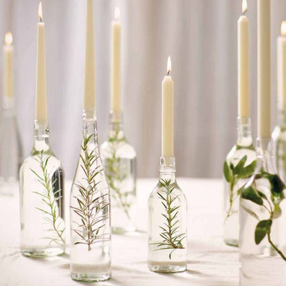 120 Stk Bolsius Professional Spitzkerzen 250x24mm Tafelkerzen Elfenbein (4x30er)