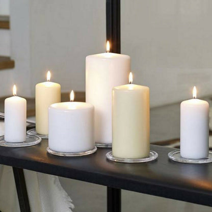 40 Stk (10 x 4er) Bolsius Stumpenkerzen 60x40mm kleine Blockkerzen glatt - Elfenbein