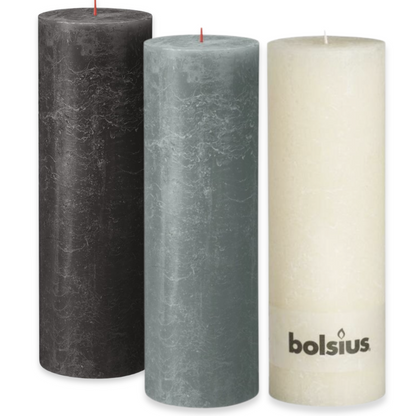 Bolsius XXL Rustik Stumpenkerze 300x100mm Blockkerze