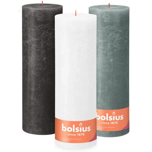 Bolsius XXL Rustik Stumpenkerze 300x100mm Blockkerze