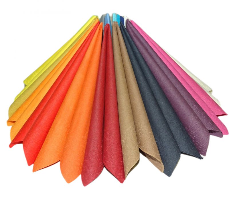 2.000 Stück Cocktail Papierservietten 24x24cm 3-lagig Überraschung bunt gemischt (8x250er)