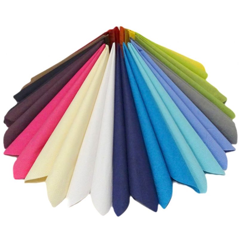 2.000 Stück Cocktail Papierservietten 24x24cm 3-lagig Überraschung bunt gemischt (8x250er)