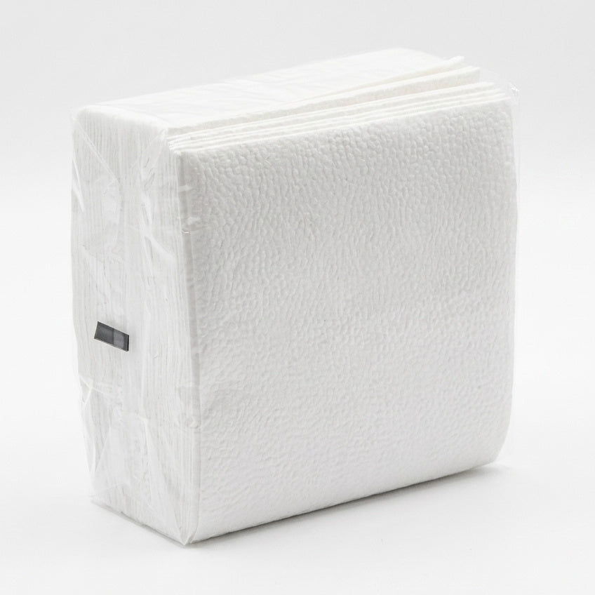 5.400 Stück Cocktail-Servietten 24x24cm 1-lagig Papier 1/4 Falz - weiß (108x50er)