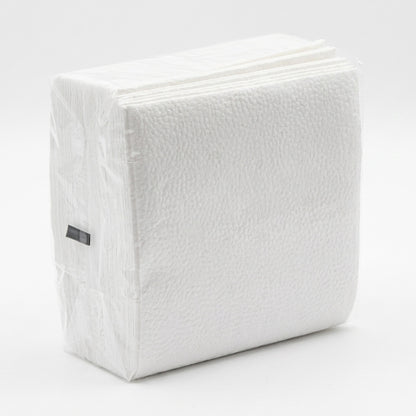 5.400 Stück Cocktail-Servietten 24x24cm 1-lagig Papier 1/4 Falz - weiß (108x50er)