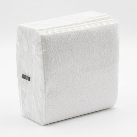 5.400 Stück Cocktail-Servietten 24x24cm 1-lagig Papier 1/4 Falz - weiß (108x50er)