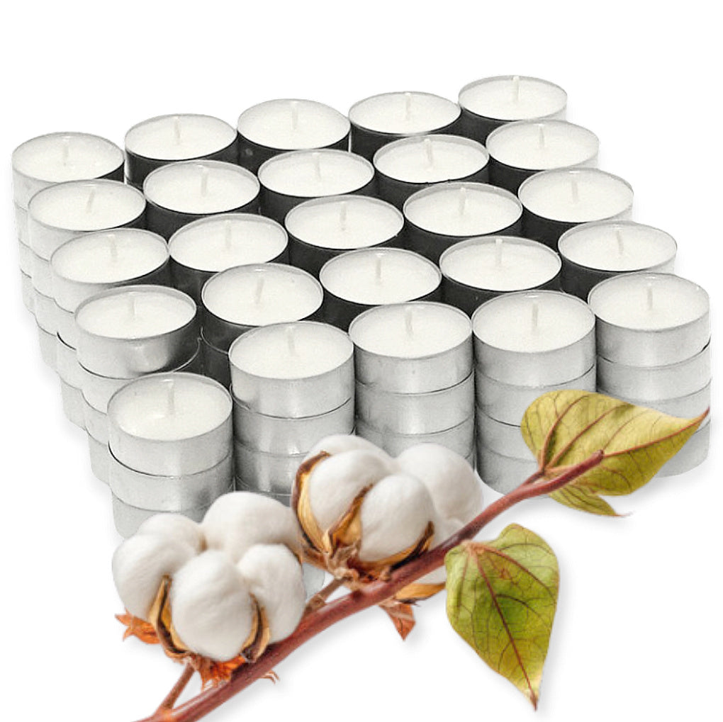 180 Stk Duft Teelichter 4 Stunden Duftkerzen Teelicht (10x18er) - Fresh Cotton