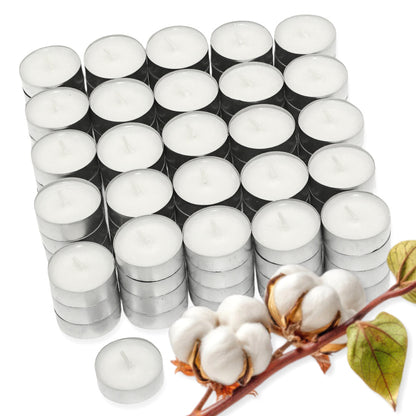 180 Stk Duft Teelichter 4 Stunden Duftkerzen Teelicht (10x18er) - Fresh Cotton