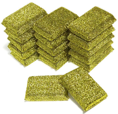 20 Lurex Topfreiniger 115x75x30mm Pfannenkratzer Glänzerkissen – GOLD