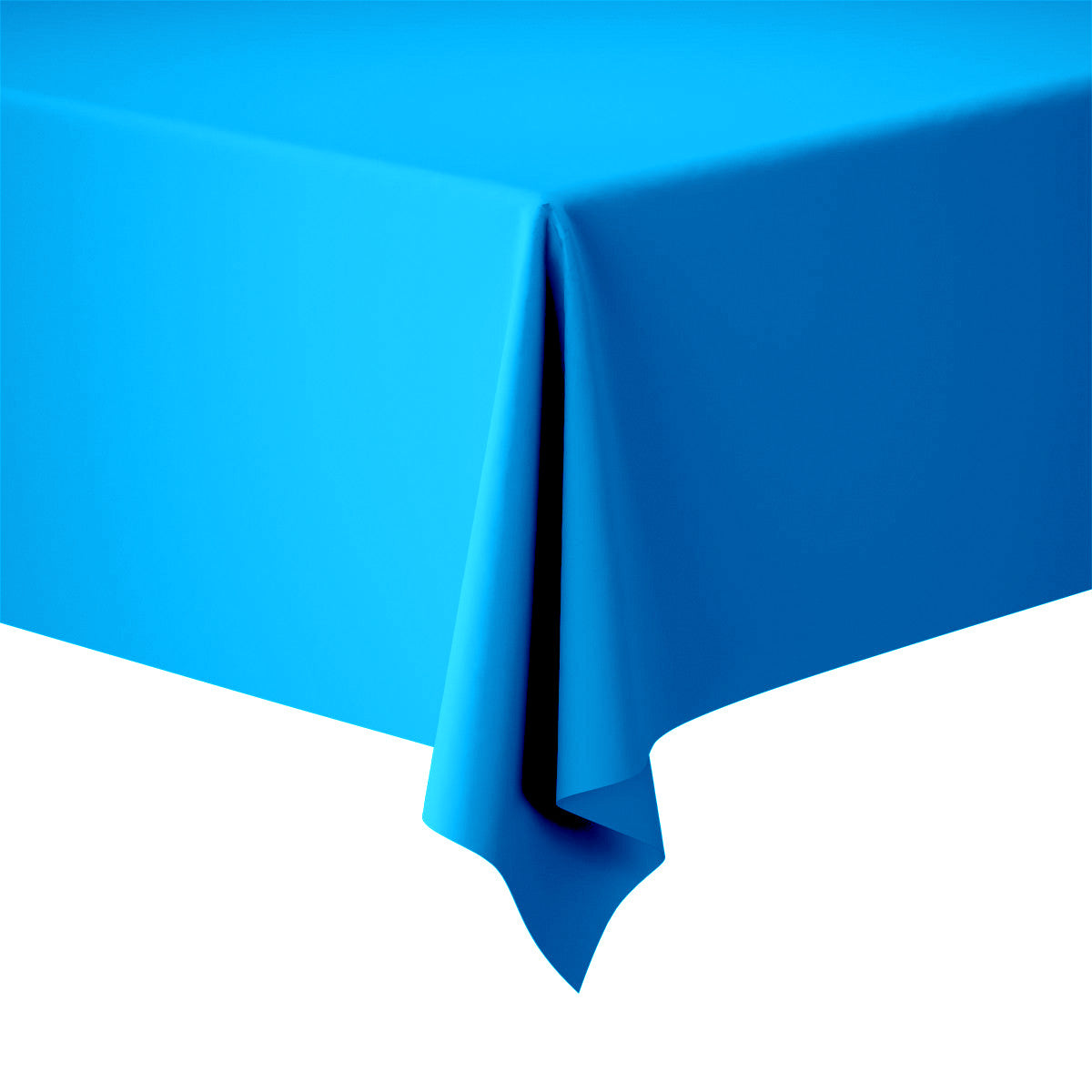 25 Meter Tischdeckenrolle 125cm breit stoffähnliche Tischtuch - Türkis-blau