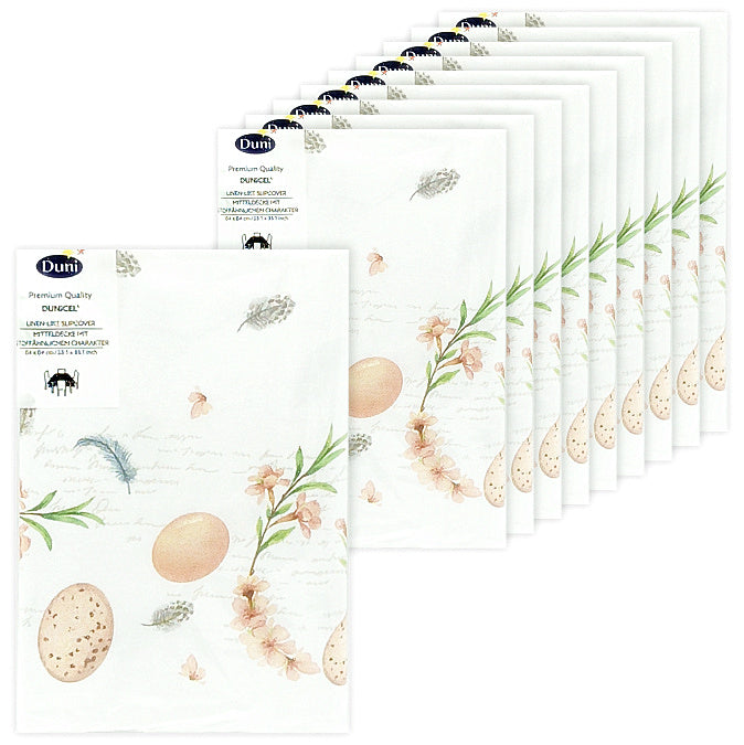 10 Stk Dunicel Mitteldecken 84x84cm Tischdecken stoffähnlich Tischtuch - Eggs & Feathers