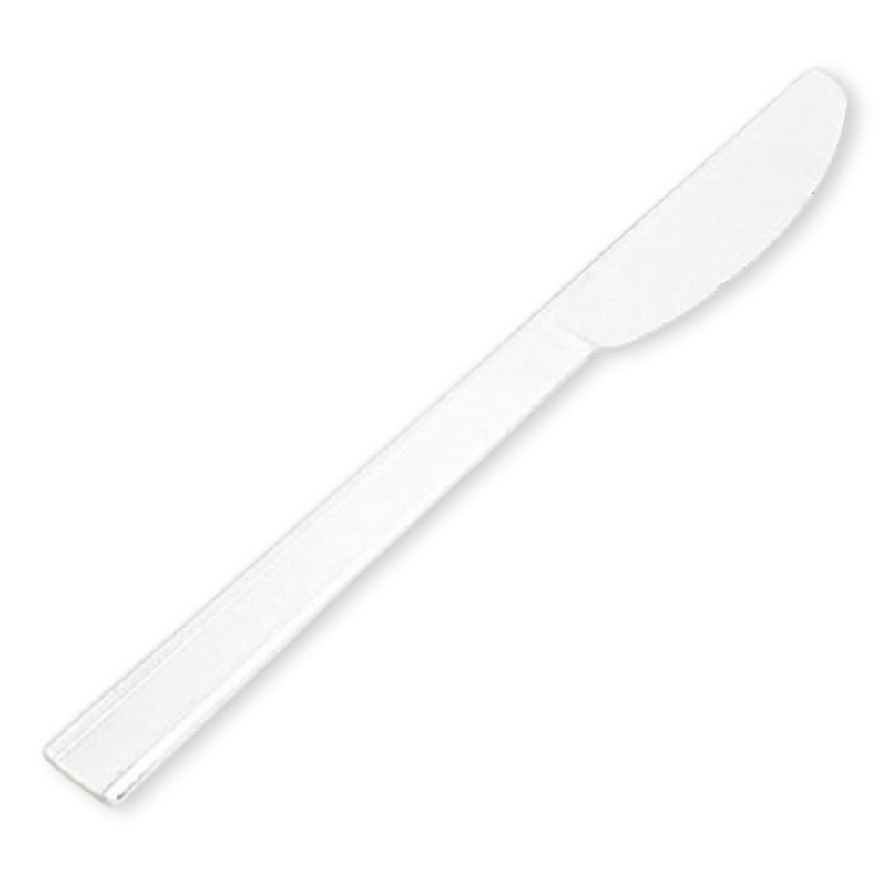 1.000-tlg. Duni Mehrweg Besteck Messer 170mm Plastik stabil transparent (20x50er)