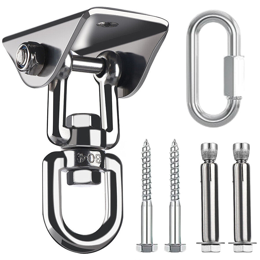Deckenhaken Halterung Set 360° Drehbar Deckenhalterung Hängesessel 450kg Schwerlast