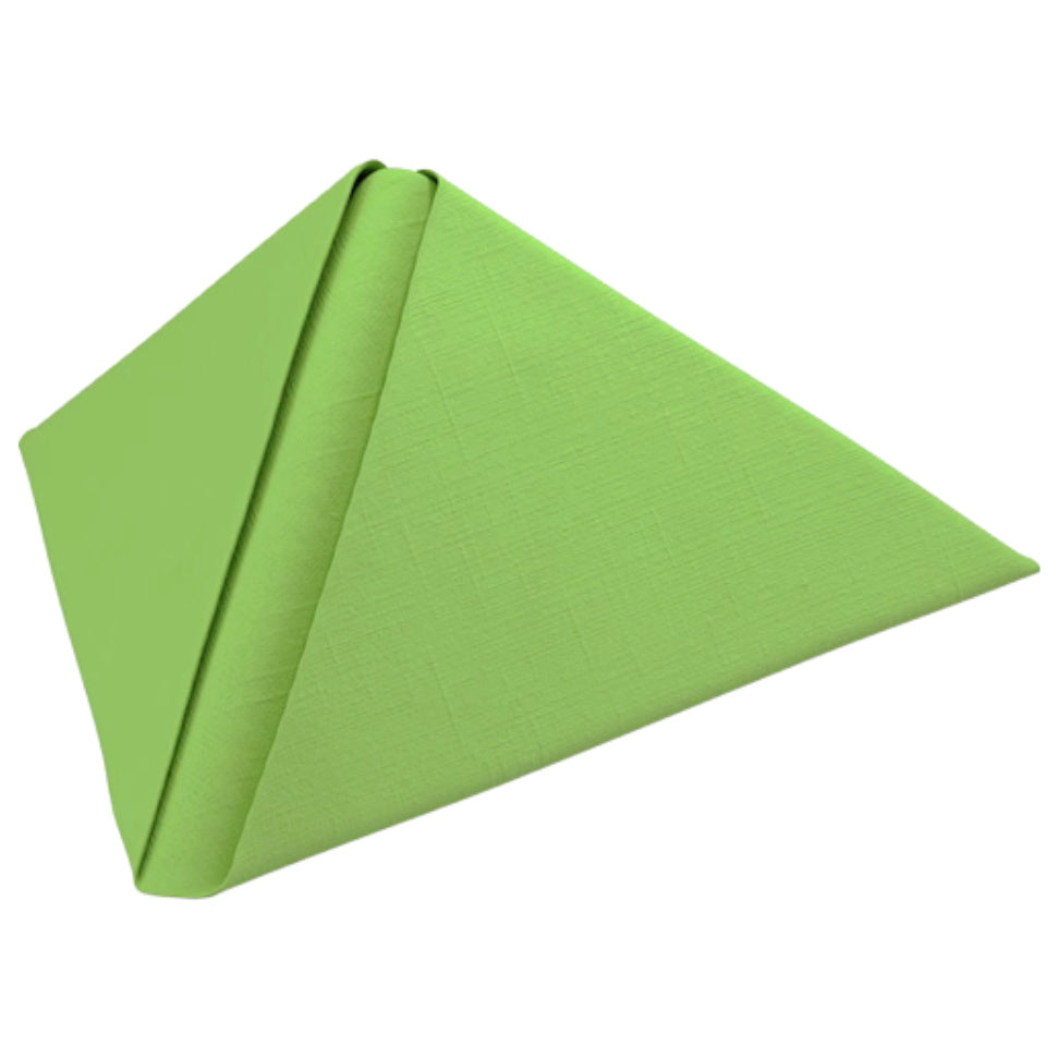 120 Stück Dunisoft Airlaid Servietten 40x40cm stoffähnlich Leinenoptik FEEL-grün (2x60er)
