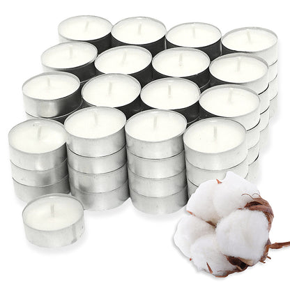 180 Stk Duft Teelichter 4 Stunden Duftkerzen Teelicht (10x18er) - Fresh Cotton
