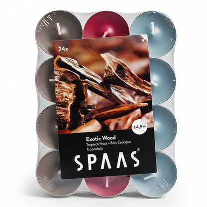 SPAAS Duftteelichter 4,5h Teelichter Alu 3-farbig Duftkerzen