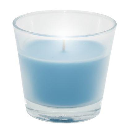 8 Stk Duftkerzen im Glas 90x80mm Duftgläser Marine breeze - hellblau