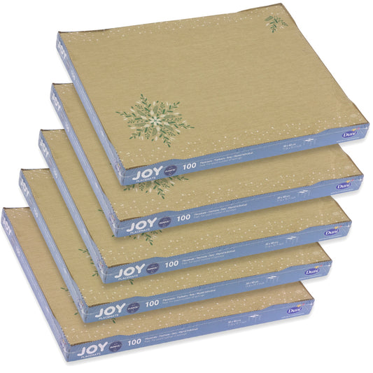 500 Stk Dunicel Tischsets 40x30cm Platzset Weihnachten Natural-Charm braun (5x100)