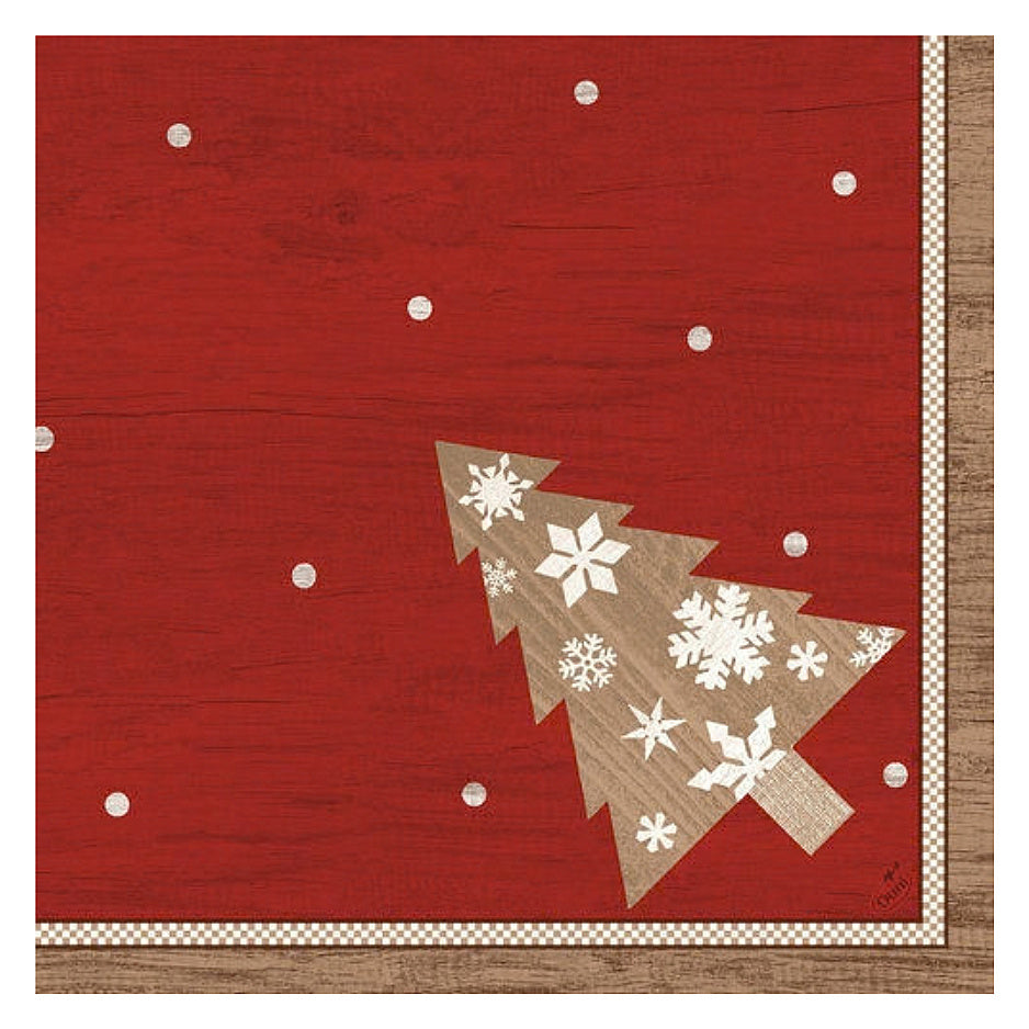 240 Stück Duni Dunisoft Servietten 40x40cm Stoffoptik Weihnachten (4x60er) - Alps rot