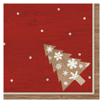 240 Stück Duni Dunisoft Servietten 40x40cm Stoffoptik Weihnachten (4x60er) - Alps rot