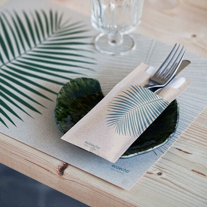 1.000 Stück Duni Tischsets aus Graspapier 30×40cm Platzsets - Leaf (4 × 250er)
