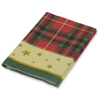 10 Stk Dunicel Mitteldecken 84x84cm Tischdecken stoffähnlich Tartan rot-grün-creme