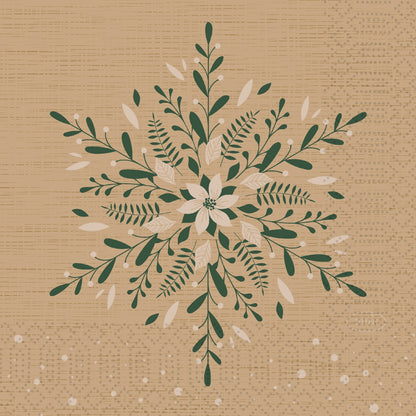 1.000 Stk Duni Papierservietten 33x33cm 3-lag. Zellstoff Natural-Charm braun