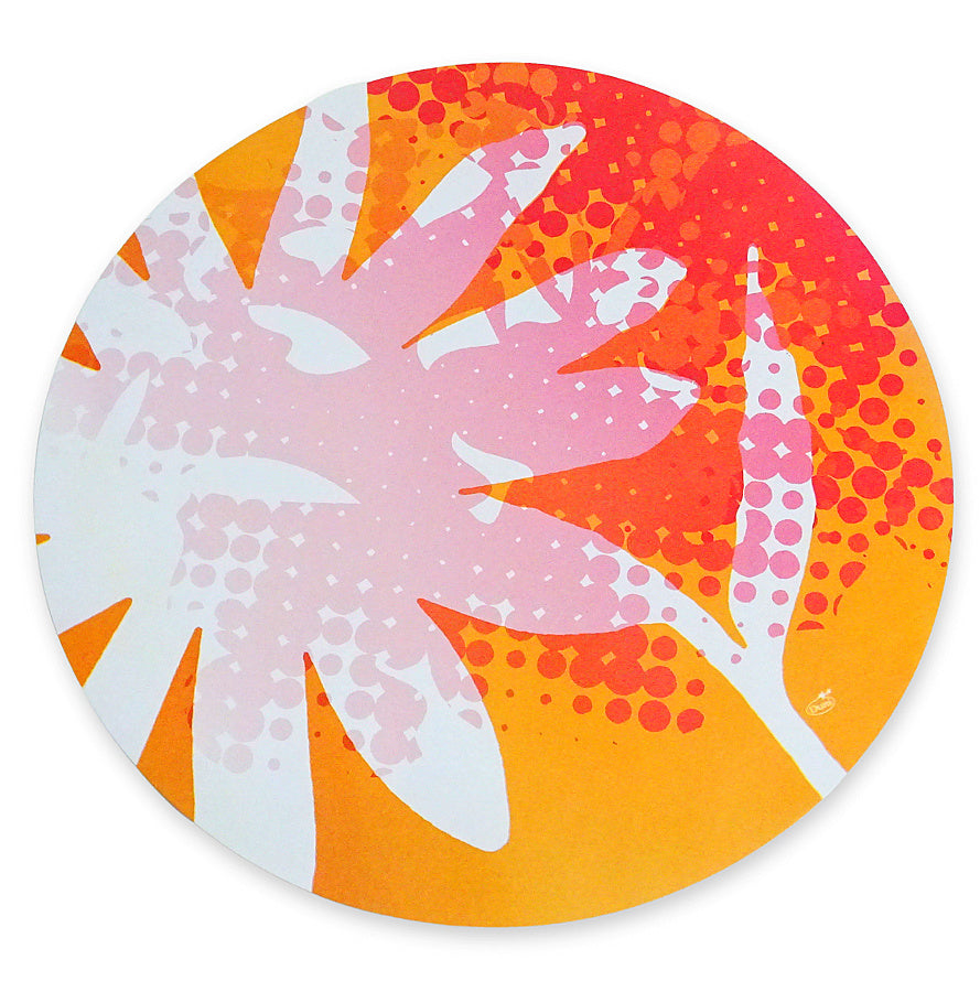 1.000-tlg. Duni Tischset Papier rund Ø32cm Platzset - Flower Dots Blume (4x250er)