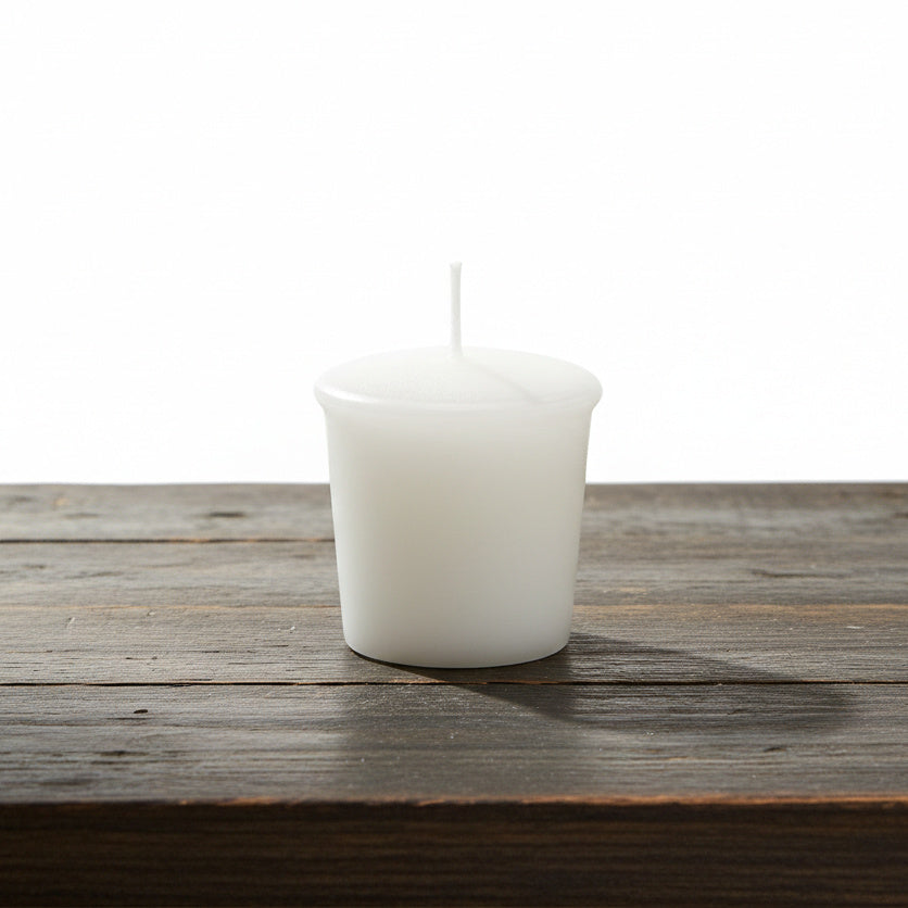 60 Stk Wenzel Votivkerzen 45x40mm Rohlinge kleine Kerzen ohne Duft - weiß