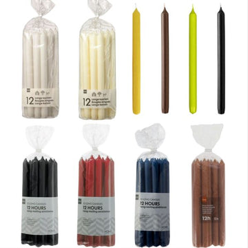 12 Hema Stabkerzen 290x22mm Kronenkerzen Dinnerkerze (12er Pack)