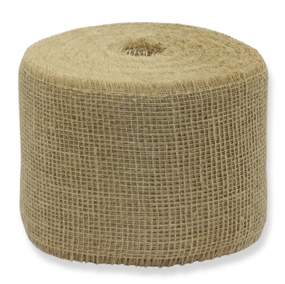 40 Meter Juteband 5cm - 15cm breit Tischband Rolle - Natur