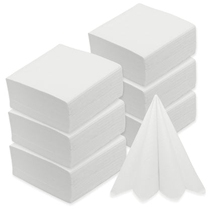 300 Stk Klassik Servietten 40x40cm 4-lagig 1/4 Falz - weiß (6x50er)