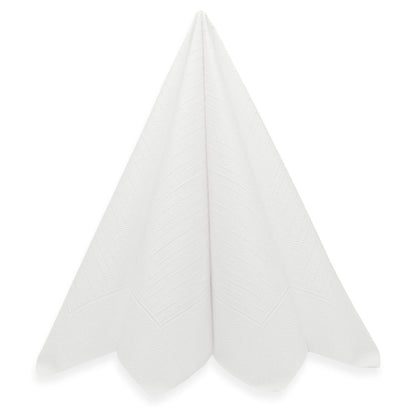 300 Stk Klassik Servietten 40x40cm 4-lagig 1/4 Falz - weiß (6x50er)