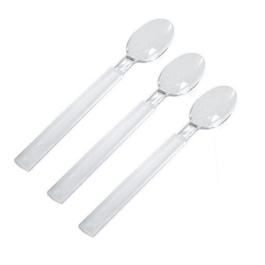 40 Duni Mehrweg-Besteck Kaffeelöffel 130mm PS stabil - transparent