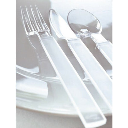 40 Duni Mehrweg-Besteck Löffel 185mm PS stabil - transparent