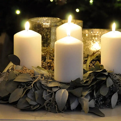 12 Stk Actuel Stumpenkerzen 100x68mm Blockkerzen 25h Säulenkerzen glatt (2x6er)