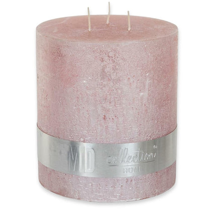 PTMD 3-Docht Kerze 180x160mm Rustic Stumpenkerze XXL Mehrdochtkerze