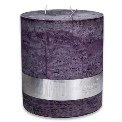 PTMD 3-Docht Kerze 180x160mm Rustic Stumpenkerze XXL Mehrdochtkerze