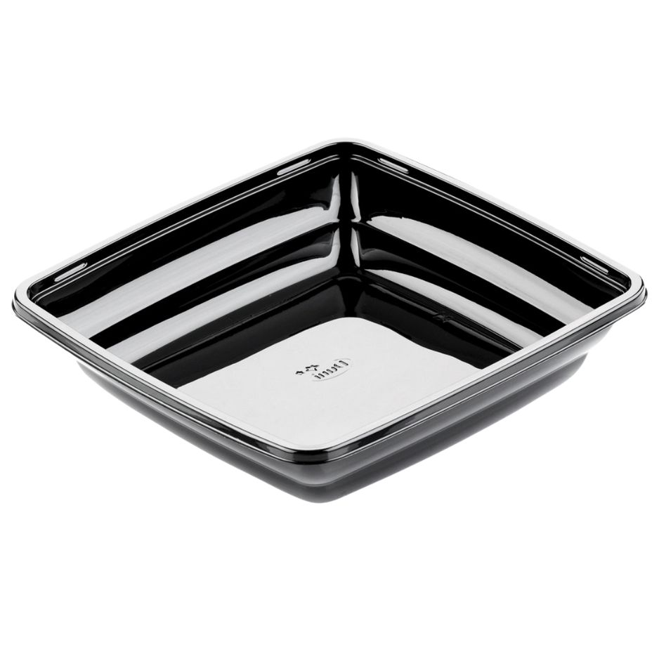 450-tlg. Einweg APET Menüschalen 950ml Salatbox 197x197x44mm - Schwarz