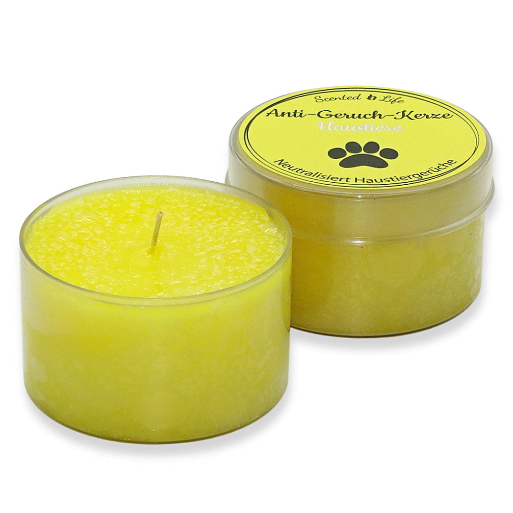 6 Stk Scented Life Anti Geruch Kerze Ø 7cm Duftkerze Dose mit Deckel