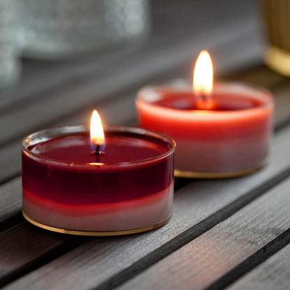 SPAAS Maxi-Teelichter 10h Clearlights Duftteelichter Acryl Cup Duftkerzen