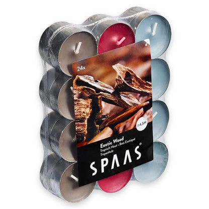 SPAAS Duftteelichter 4,5h Teelichter Alu 3-farbig Duftkerzen