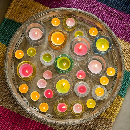 SPAAS Clearlights Duftteelichter 4,5h Teelichter Acryl Cup Duftkerzen