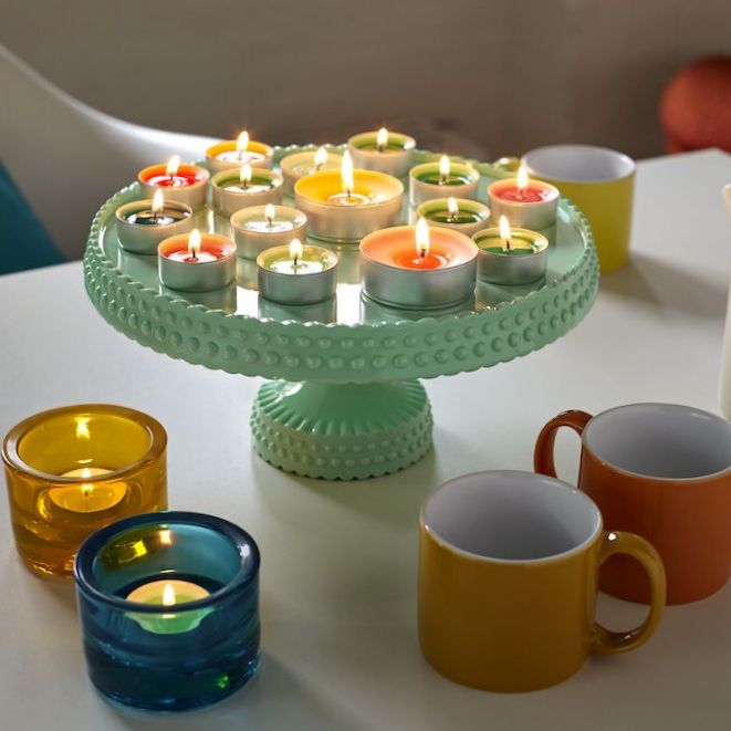 SPAAS Duftteelichter 4,5h Teelichter Alu 3-farbig Duftkerzen