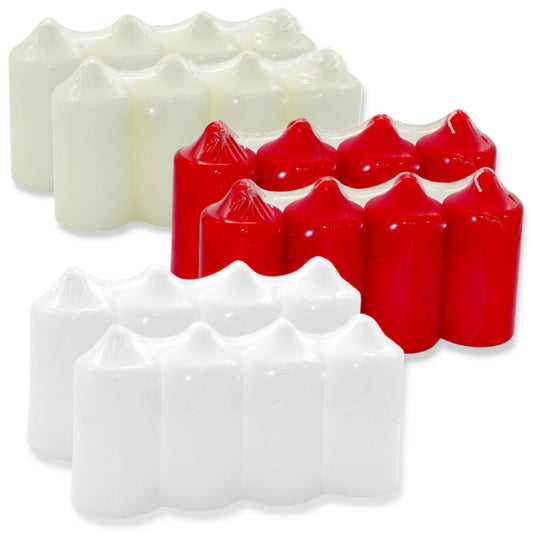 20 Bolsius Spitzkopf Stumpenkerzen 118x56mm Blockkerzen - glatt (5 Pack x 4er)