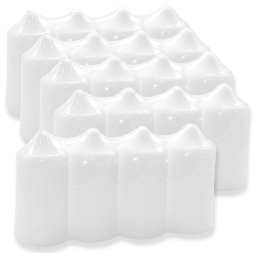 20 Stück Bolsius Spitzkopf Stumpenkerzen 118x56mm Blockkerzen - glatt (5 Pack x 4er)