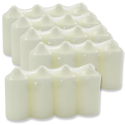 20 Stk Bolsius Spitzkopf Stumpenkerzen 118x56mm Blockkerzen - glatt (5 Pack x 4er)