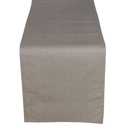 Tischläufer 110x37cm Textil Leinenoptik beschichtet Lotuseffekt - Linnea Greige