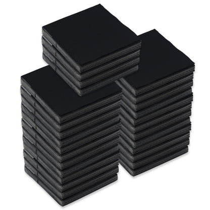 720 Stück Papier Servietten 40x40cm 3-lagig 1/4 Falz Zelltuch - Schwarz (24x30er)