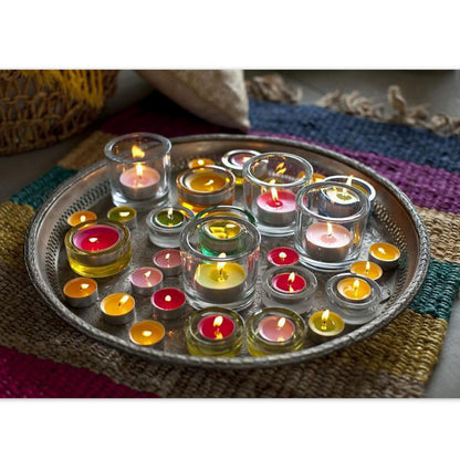 SPAAS Duftteelichter 4,5h Teelichter Alu 3-farbig Duftkerzen